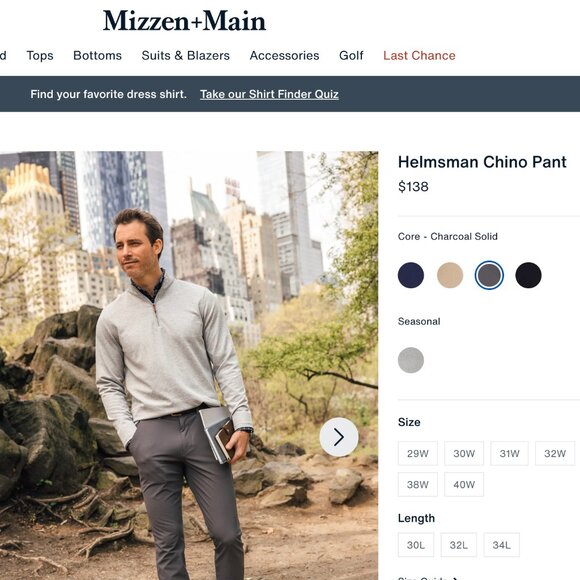 Mizzen and Main Helmsman Chino pants - Picture 4 of 4